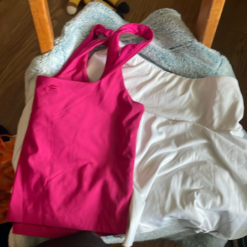 Skirt and pull over top really stretchy size small